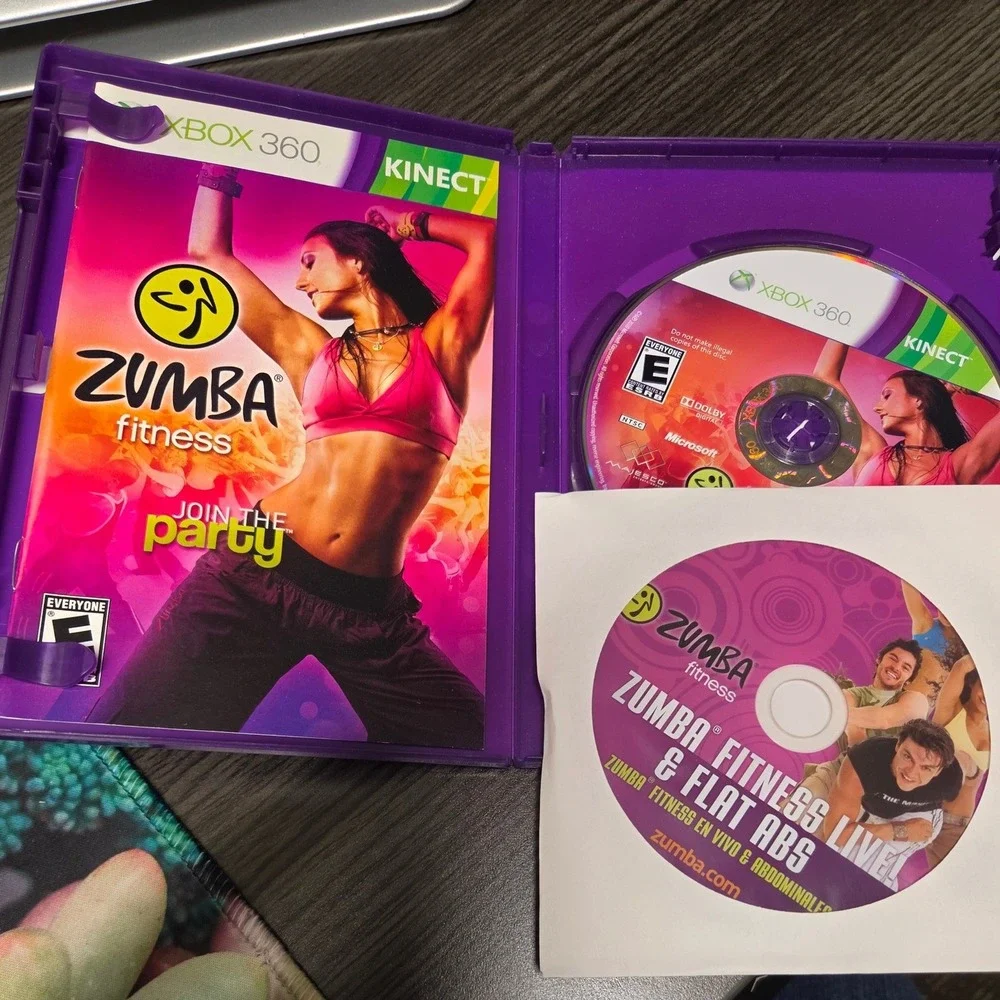 Zumba Fitness Join the Party Xbox 360 Kinect Video Game with Bonus Workout DVD
